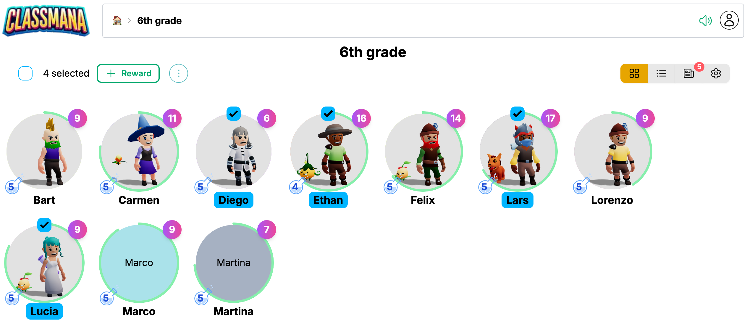 Více studentů vybráno